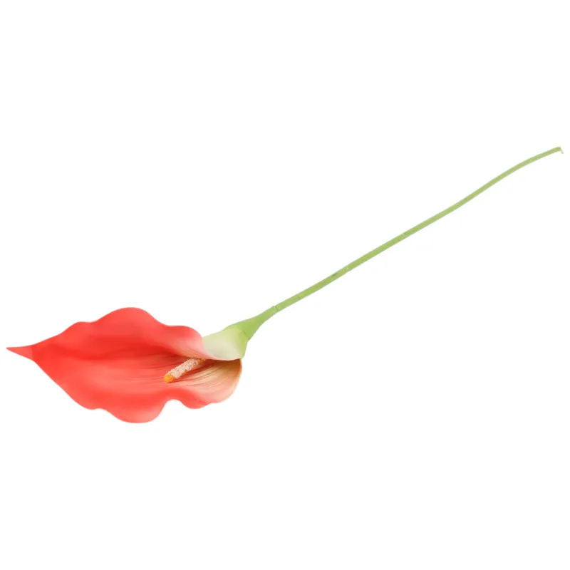 KALIA CALLA SILIKON GAŁĄZKA SZTUCZNA 67 cm - Pomarańczowa