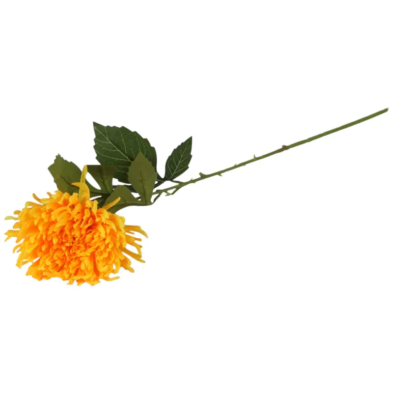 CHRYZANTEMA KWIAT SZTUCZNY Do Wazonu 64 cm - Żółta