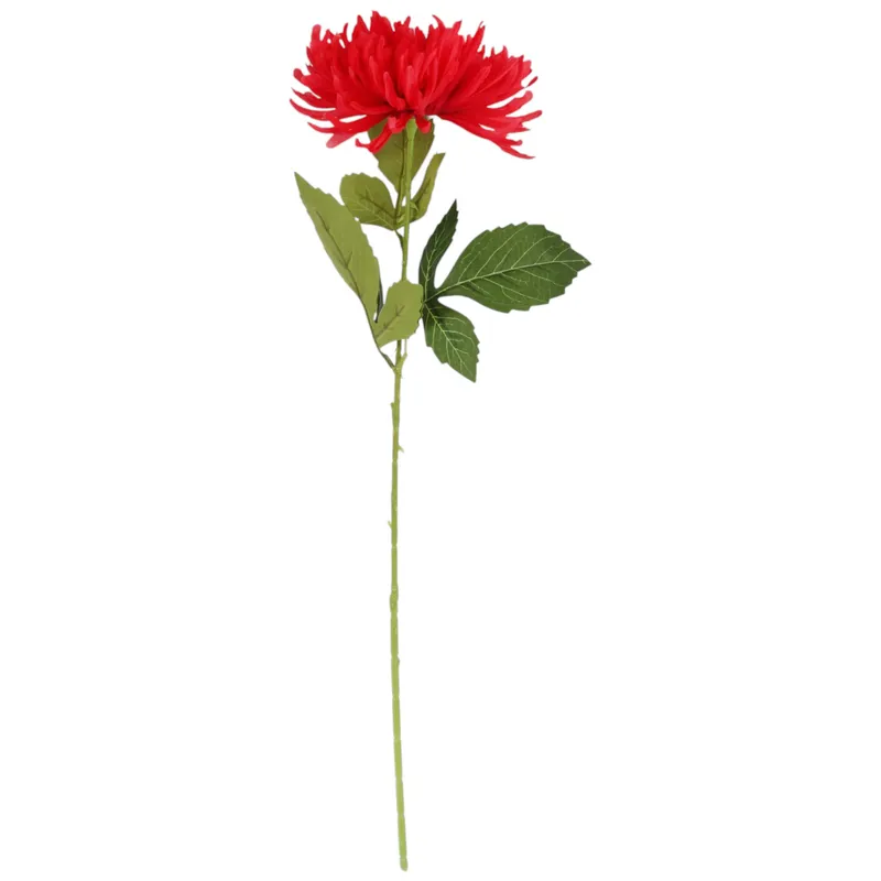 CHRYZANTEMA KWIAT SZTUCZNY Do Wazonu 64 cm - Czerwona