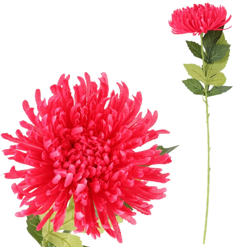 CHRYZANTEMA KWIAT SZTUCZNY Do Wazonu 64 cm - Różowa