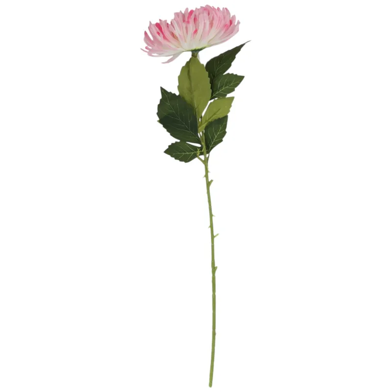 CHRYZANTEMA KWIAT SZTUCZNY Do Wazonu Jasno-Różowa 64 cm