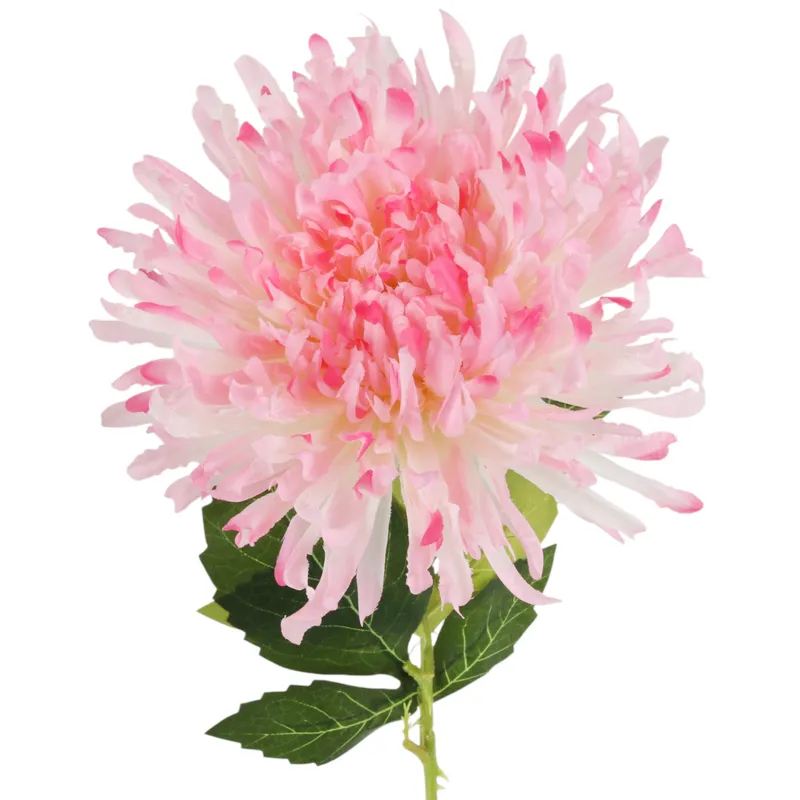 CHRYZANTEMA KWIAT SZTUCZNY Do Wazonu Jasno-Różowa 64 cm