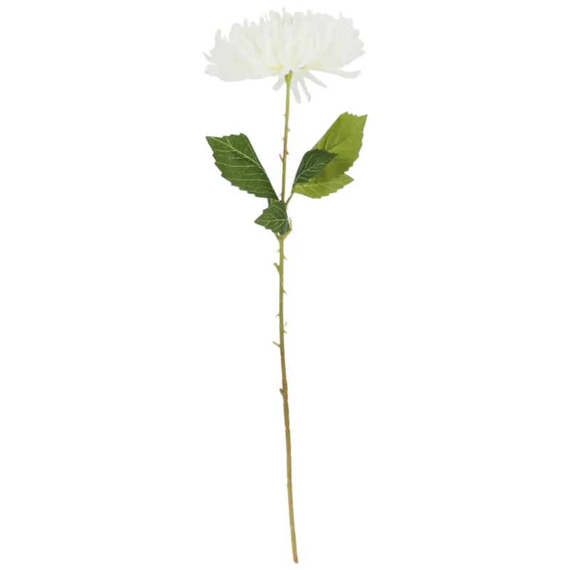CHRYZANTEMA KWIAT SZTUCZNY Do Wazonu 64 cm - Biała