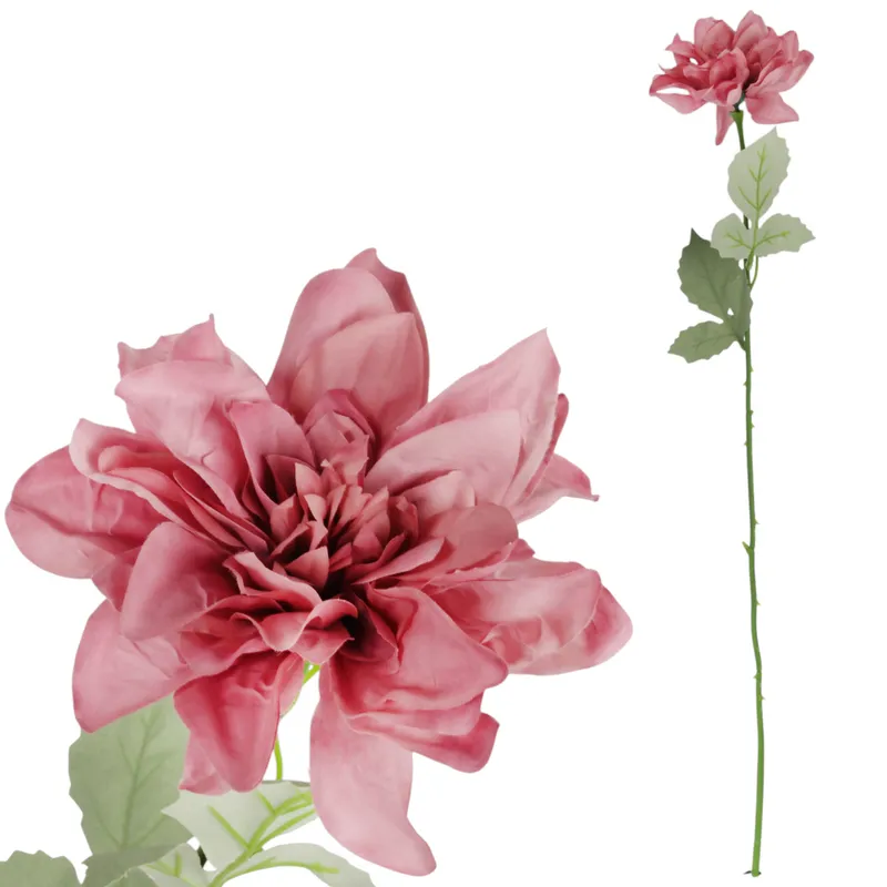 Dalia Kwiat Pojedynczy 70 cm - Różowy
