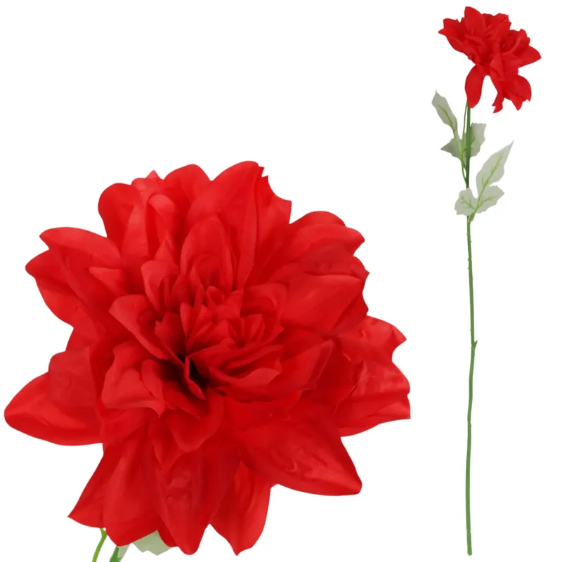Dalia Kwiat Pojedynczy 70 cm - Czerwony