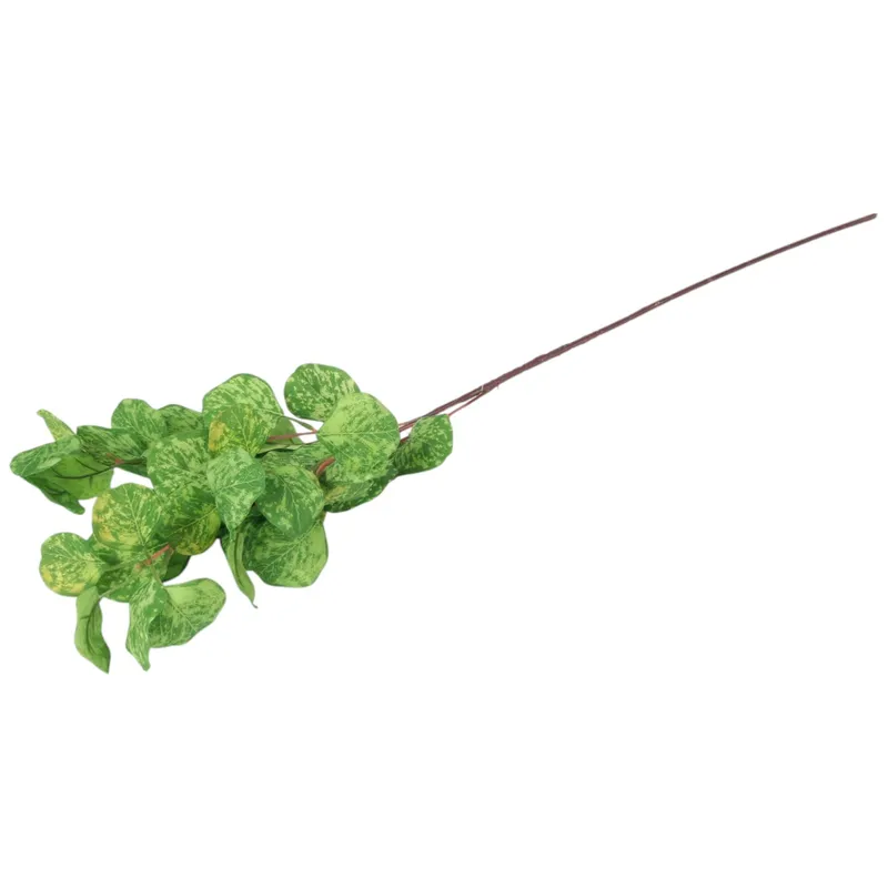 Sztuczne Kwiaty Eukaliptus Liście 84 cm Gałązka Dekoracyjna - Zielona