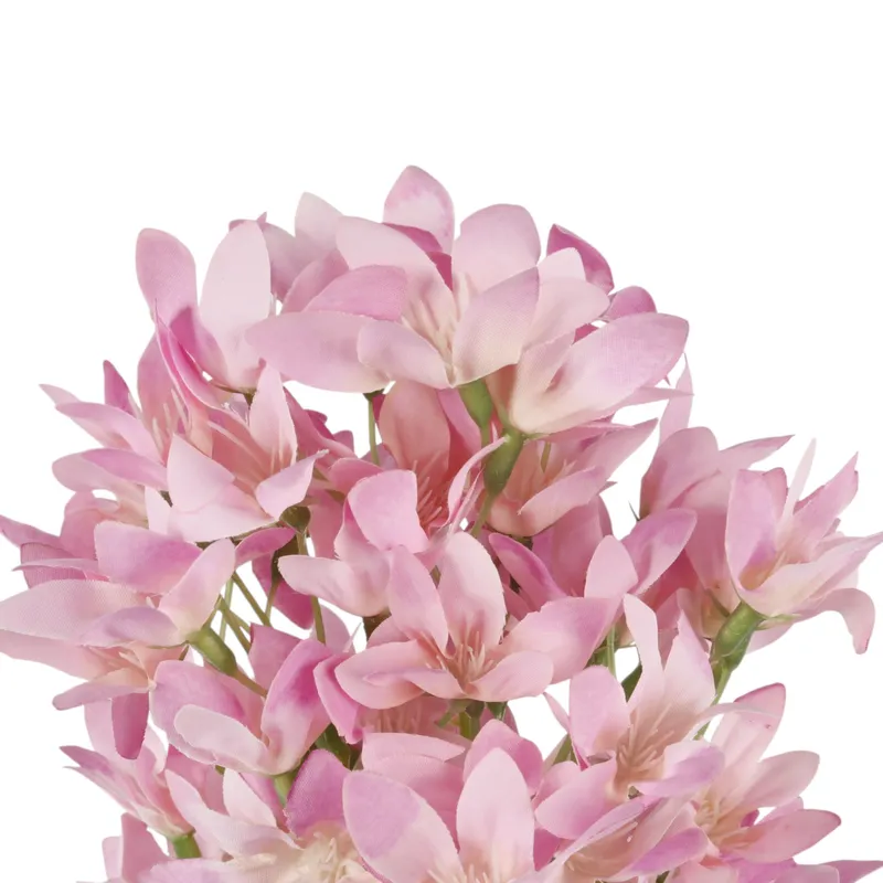 GAŁĄZKA KWIATÓW Do Wazonu HORTENSJA BUKIETOWA 58 cm - Różowa