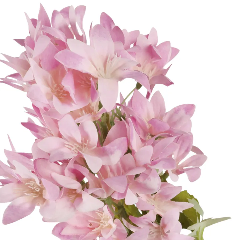 GAŁĄZKA KWIATÓW Do Wazonu HORTENSJA BUKIETOWA 58 cm - Różowa