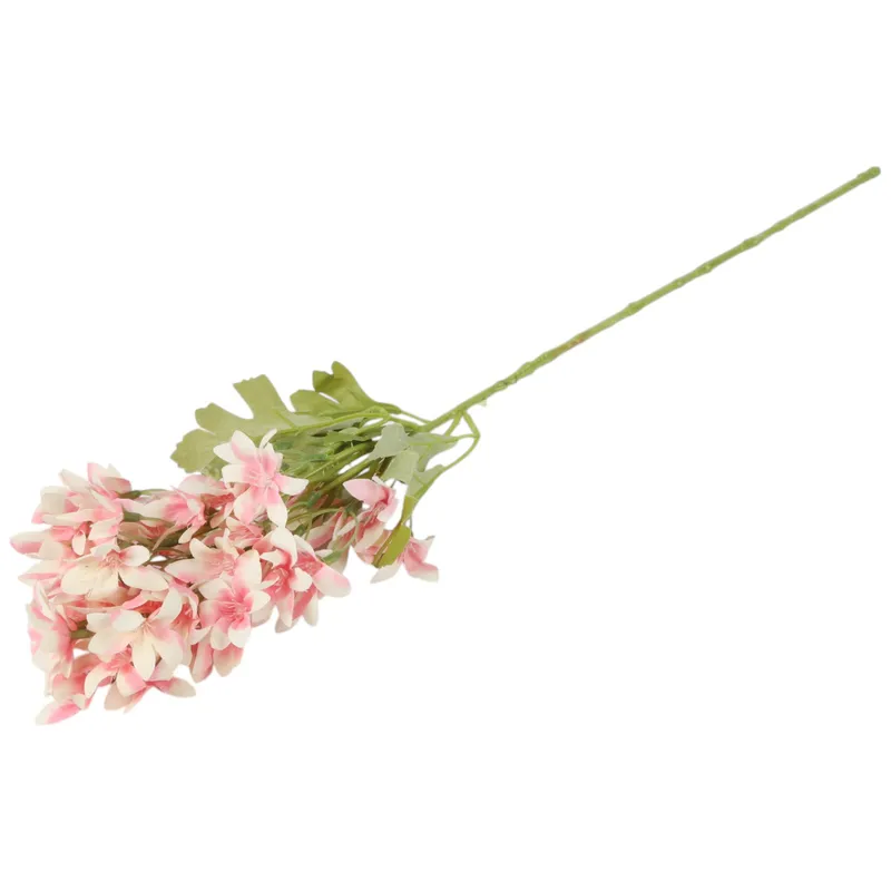 GAŁĄZKA KWIATÓW Do Wazonu HORTENSJA BUKIETOWA Łososiowa 58 cm