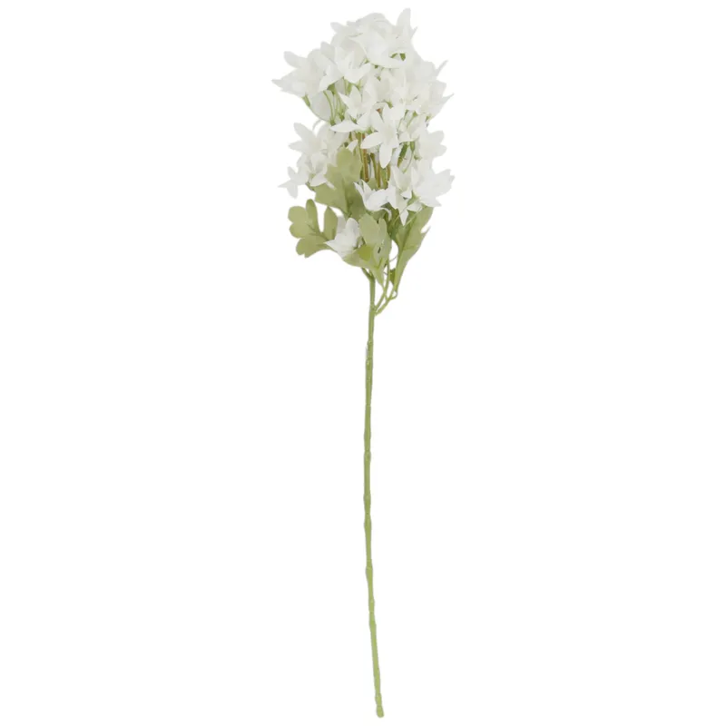 GAŁĄZKA KWIATÓW Do Wazonu HORTENSJA BUKIETOWA 58 cm - Biała