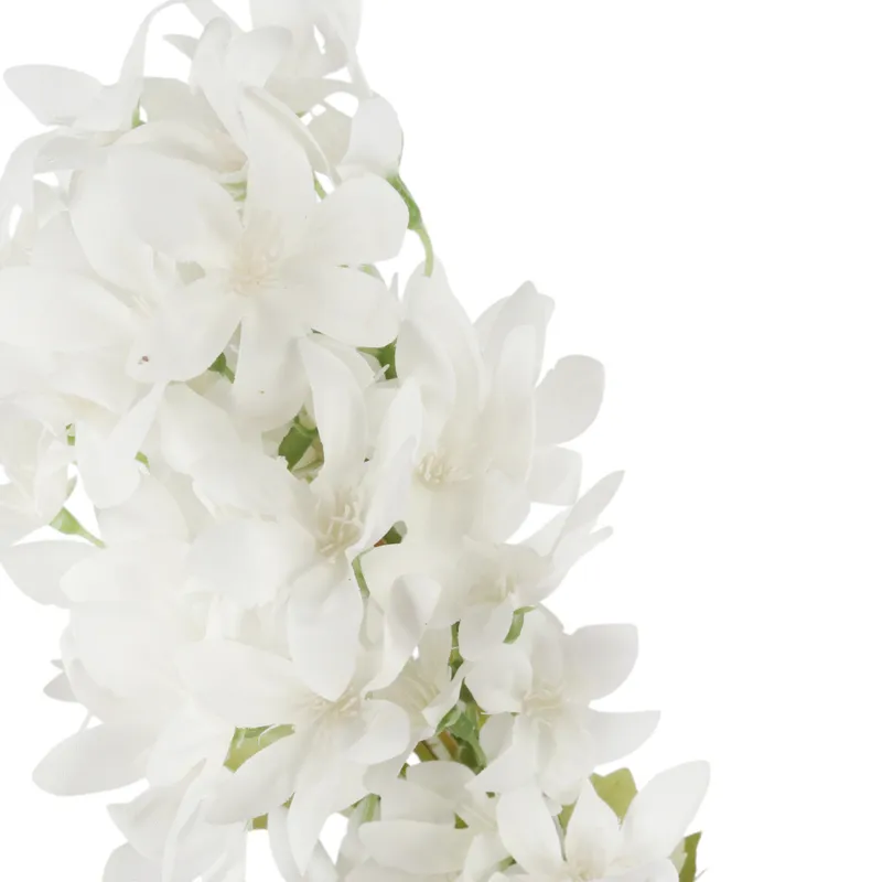 GAŁĄZKA KWIATÓW Do Wazonu HORTENSJA BUKIETOWA 58 cm - Biała