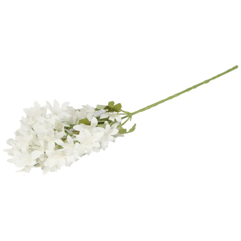 GAŁĄZKA KWIATÓW Do Wazonu HORTENSJA BUKIETOWA 58 cm - Biała
