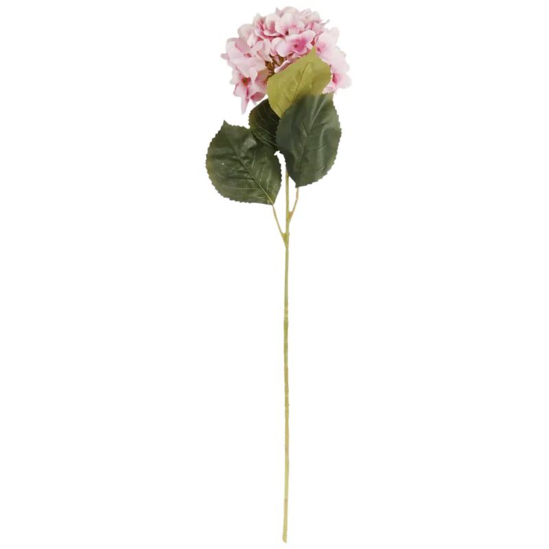 HORTENSJA GAŁĄZKA SZTUCZNA 90 cm - Różowa