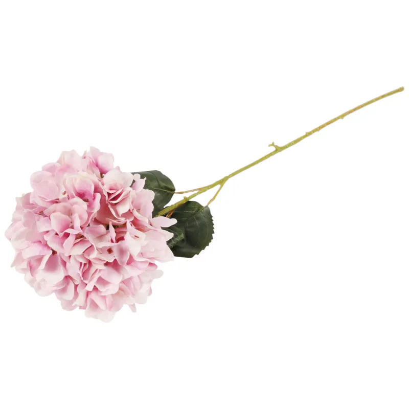HORTENSJA GAŁĄZKA SZTUCZNA 90 cm - Różowa