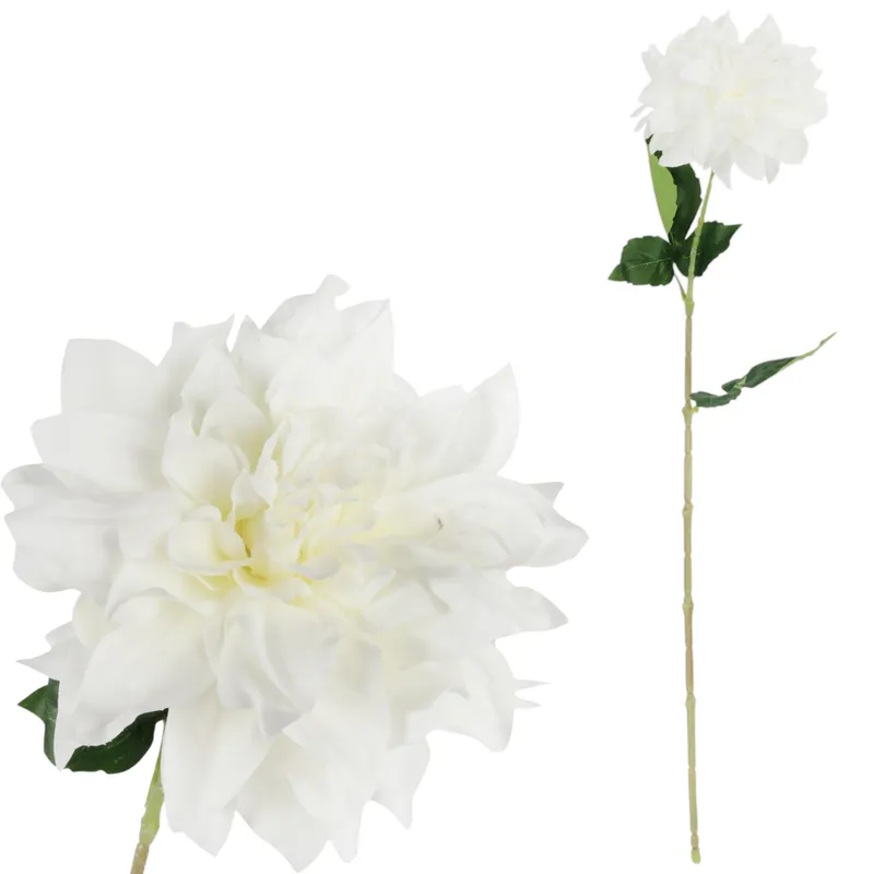 DALIA Sztuczny Kwiat Do Wazonu GEORGINIA 64 cm - Biała