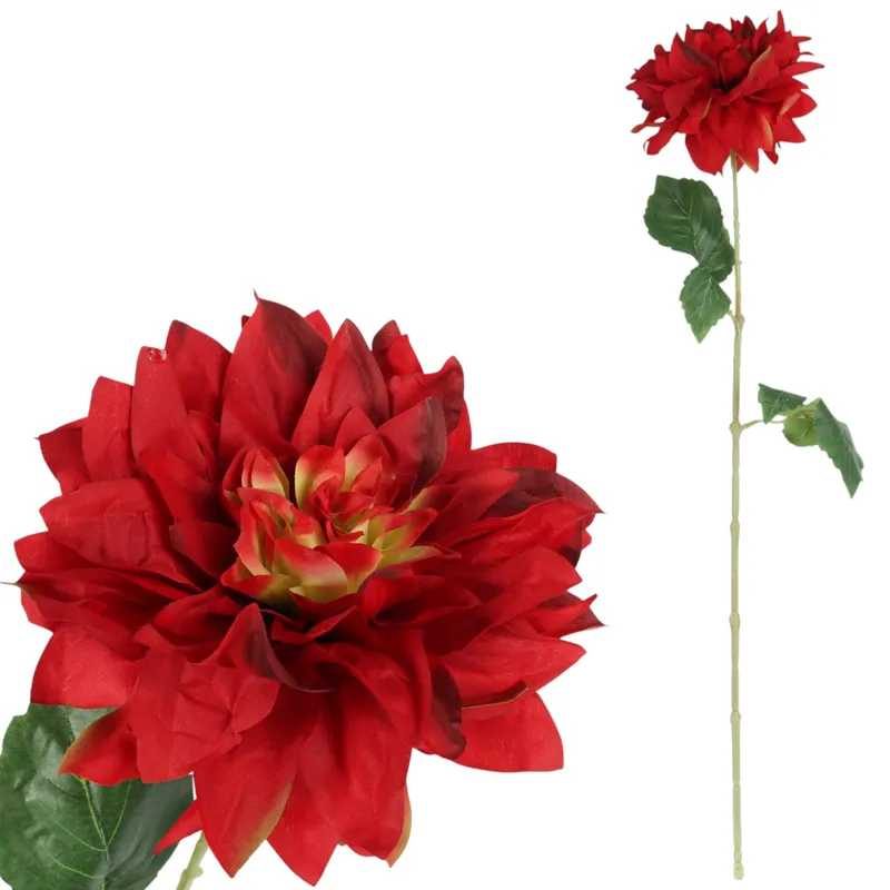 DALIA Sztuczny Kwiat Do Wazonu GEORGINIA 64 cm - Czerwona