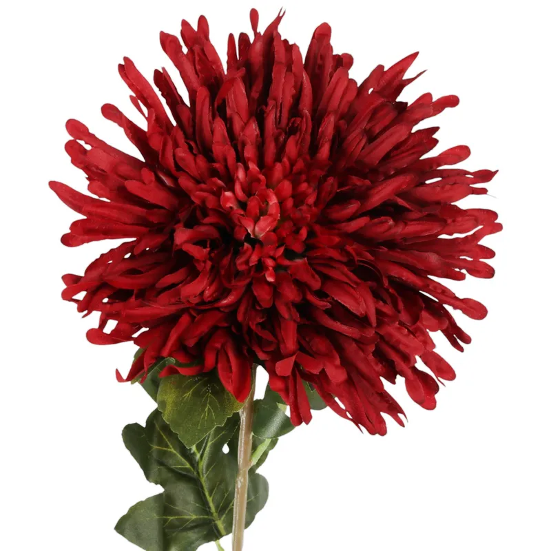 CHRYZANTEMA KWIAT SZTUCZNY Do Wazonu 74 cm - Czerwona