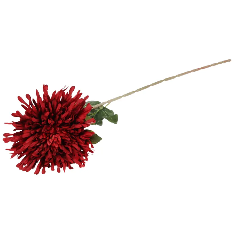 CHRYZANTEMA KWIAT SZTUCZNY Do Wazonu 74 cm - Czerwona