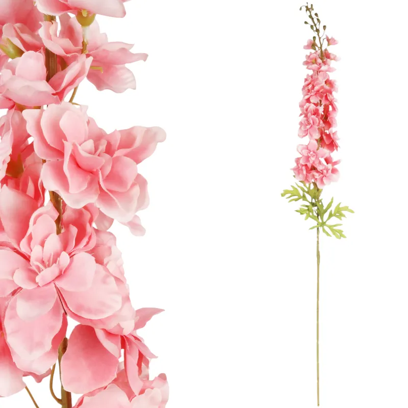 OSTRÓŻKA DELPHINIUM Sztuczne Kwiaty Do Wazonu 106 cm - Różowa