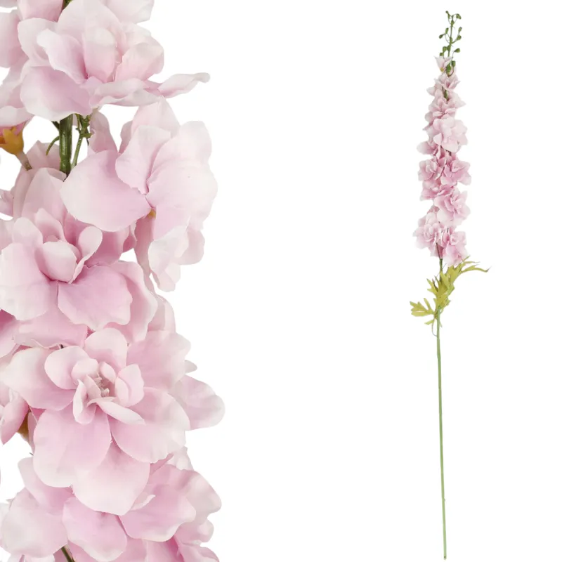 OSTRÓŻKA DELPHINIUM Sztuczne Kwiaty Do Wazonu Jasno-Różowa 106 cm