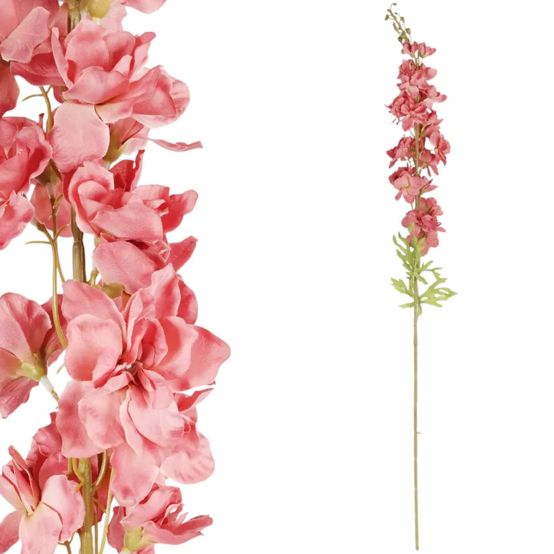 OSTRÓŻKA DELPHINIUM Sztuczne Kwiaty Do Wazonu Łososiowa 106 cm