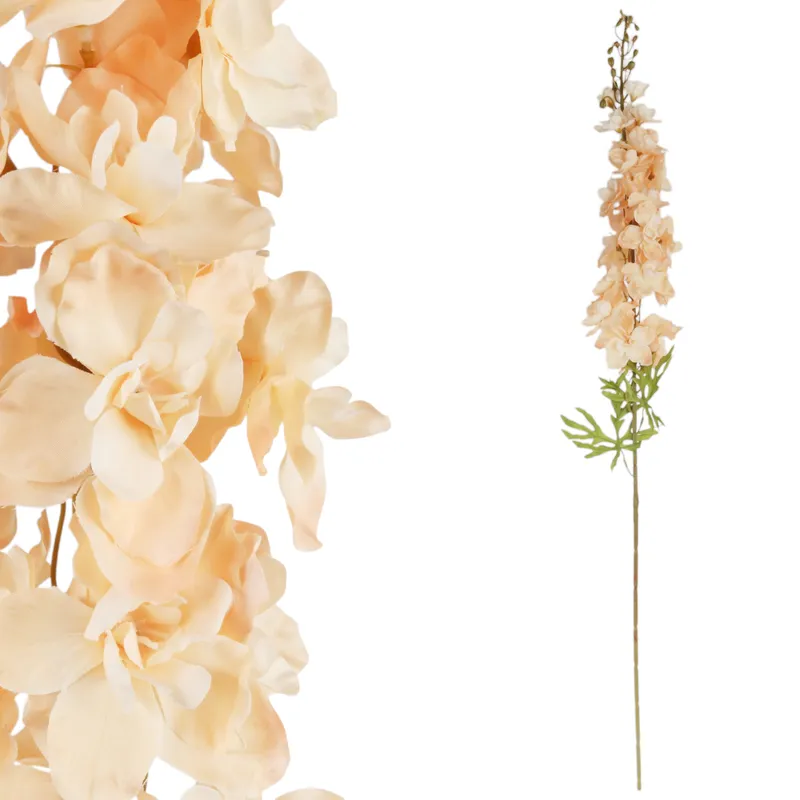 OSTRÓŻKA DELPHINIUM Sztuczne Kwiaty Do Wazonu 106 cm - Kremowa