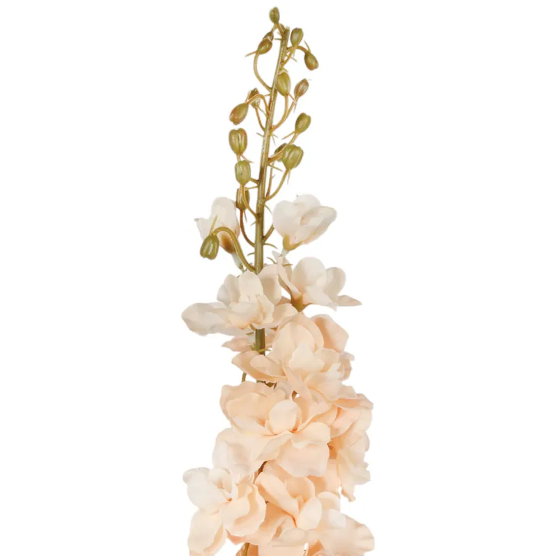 OSTRÓŻKA DELPHINIUM Sztuczne Kwiaty Do Wazonu 106 cm - Kremowa