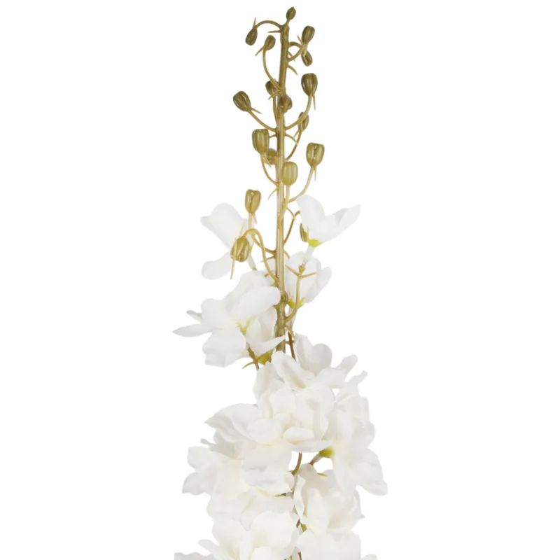OSTRÓŻKA DELPHINIUM Sztuczne Kwiaty Do Wazonu 106 cm - Biała