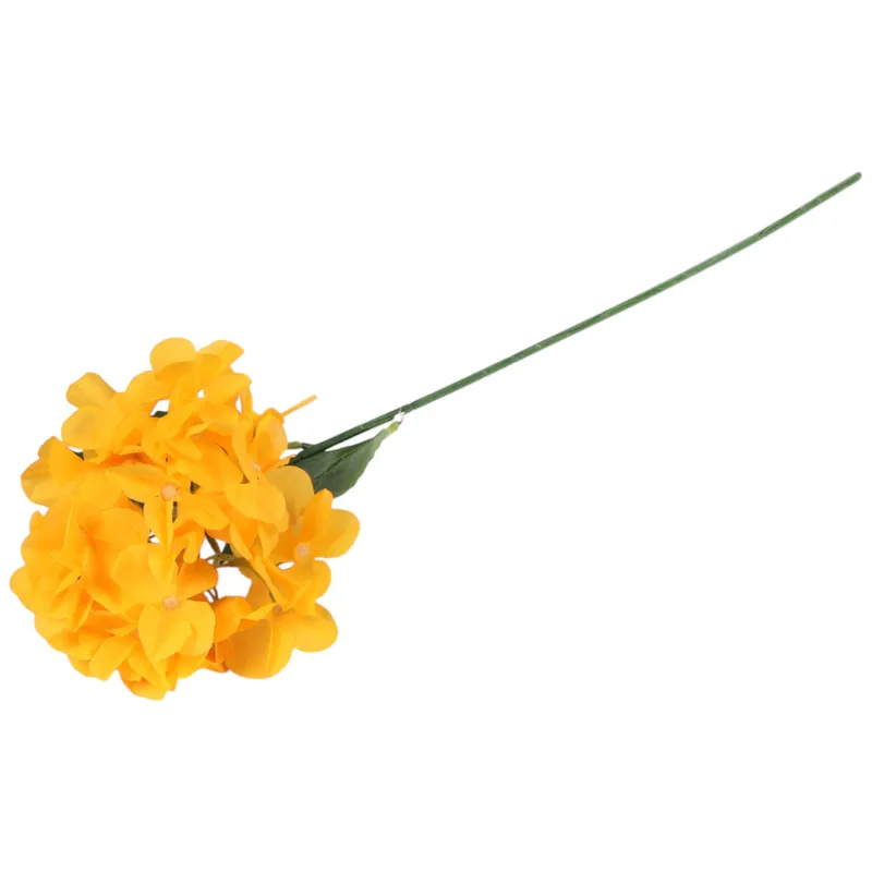 HORTENSJA KWIAT SZTUCZNY Do Wazonu 72 cm - Pomarańczowa