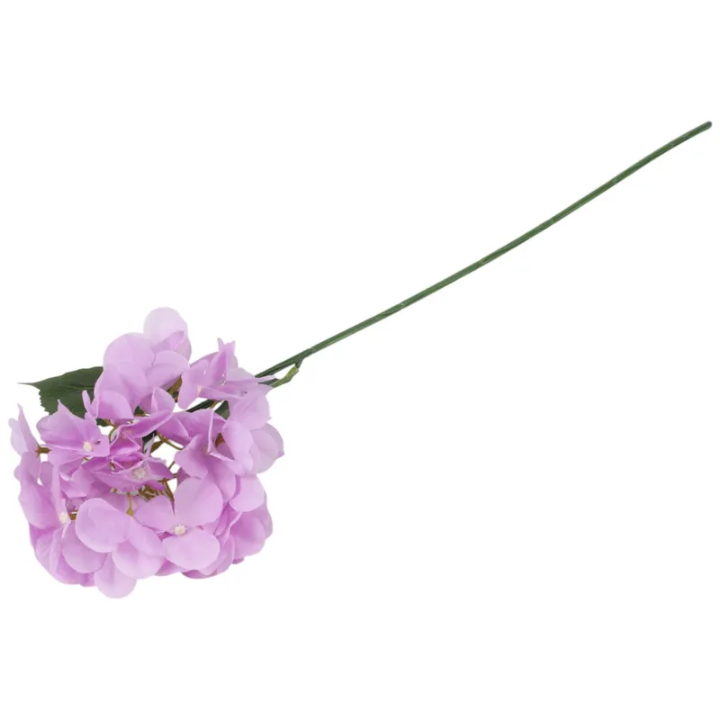 HORTENSJA KWIAT SZTUCZNY Do Wazonu 72 cm - Fioletowa