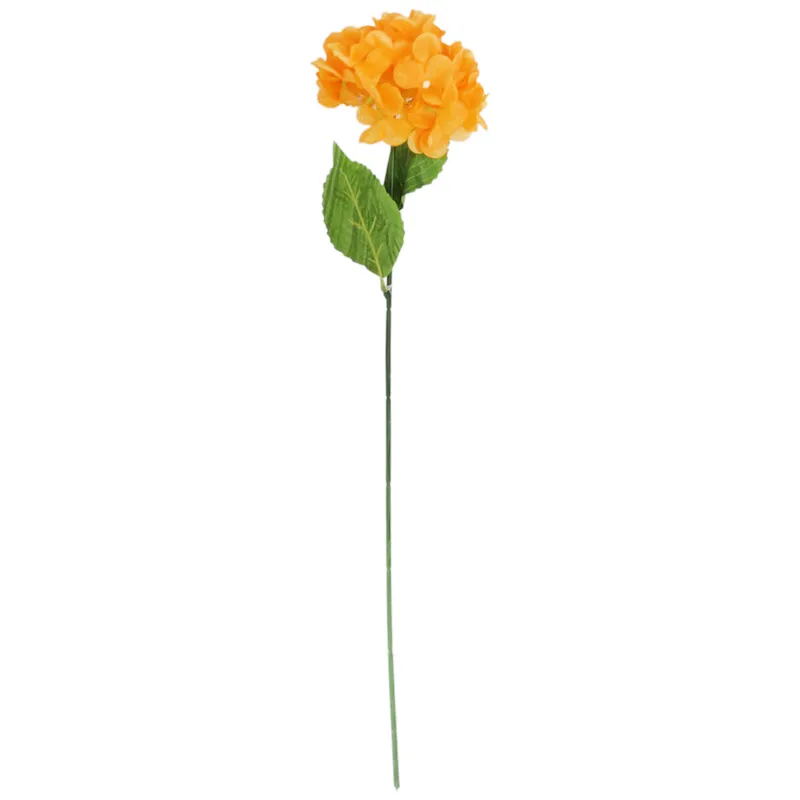 HORTENSJA KWIAT SZTUCZNY Do Wazonu 72 cm - Pomarańczowa