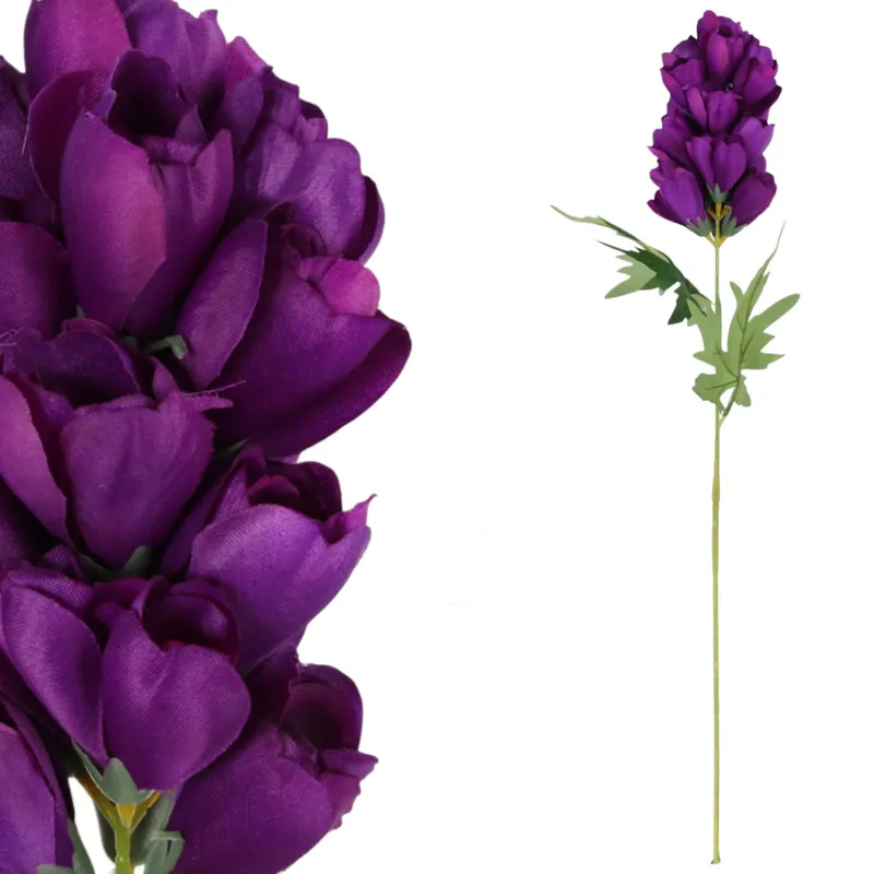 Gałązka Pięknej Ostróżki 65 cm Kolor - Fioletowy