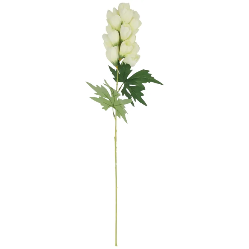 Gałązka Pięknej Ostróżki 65 cm Kolor - Biały