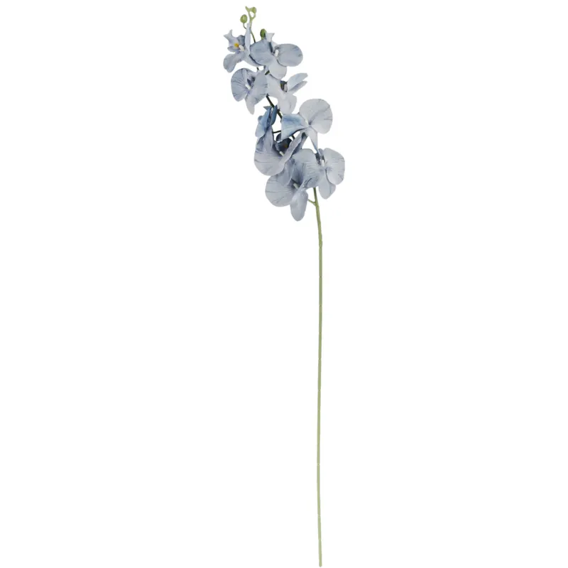 STORCZYK Sztuczne Kwiaty Do Wazonu GAŁĄZKA ORCHIDEA 100 cm - Niebieska