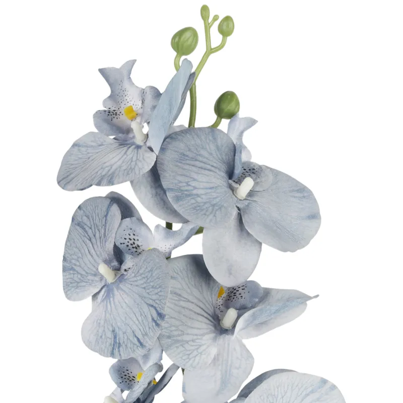 STORCZYK Sztuczne Kwiaty Do Wazonu GAŁĄZKA ORCHIDEA 100 cm - Niebieska