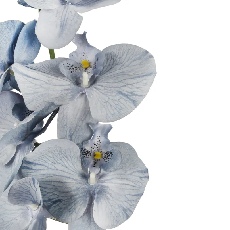 STORCZYK Sztuczne Kwiaty Do Wazonu GAŁĄZKA ORCHIDEA 100 cm - Niebieska