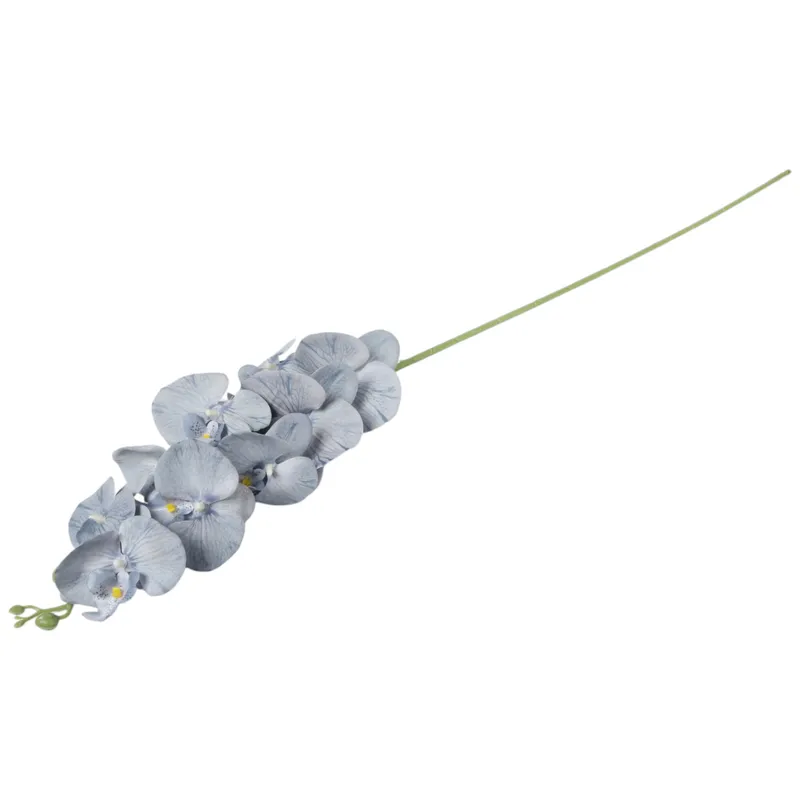 STORCZYK Sztuczne Kwiaty Do Wazonu GAŁĄZKA ORCHIDEA 100 cm - Niebieska