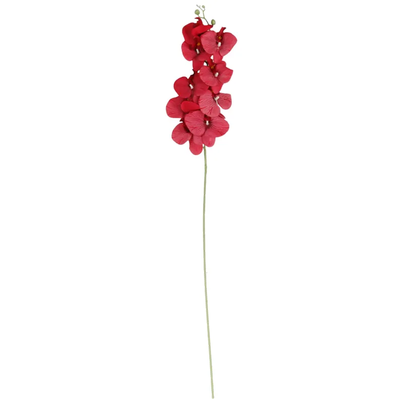 STORCZYK Sztuczne Kwiaty Do Wazonu GAŁĄZKA ORCHIDEA 100 cm - Czerwona