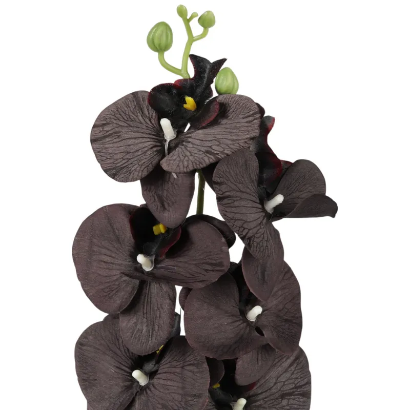 STORCZYK Sztuczne Kwiaty Do Wazonu GAŁĄZKA ORCHIDEA 100 cm - Brązowa