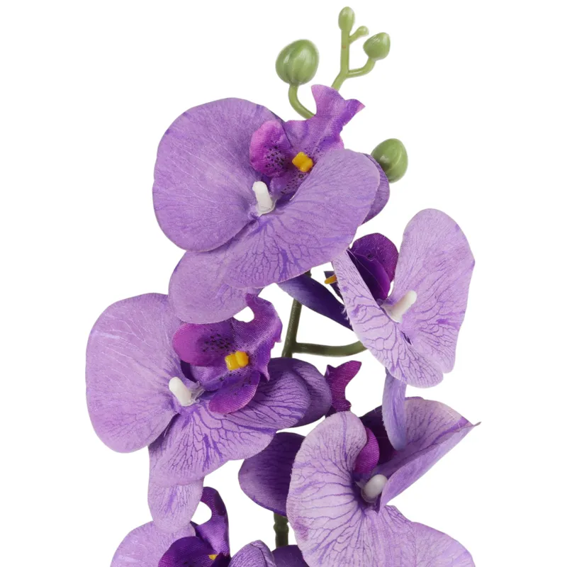 STORCZYK Sztuczne Kwiaty Do Wazonu GAŁĄZKA ORCHIDEA 100 cm - Fioletowa