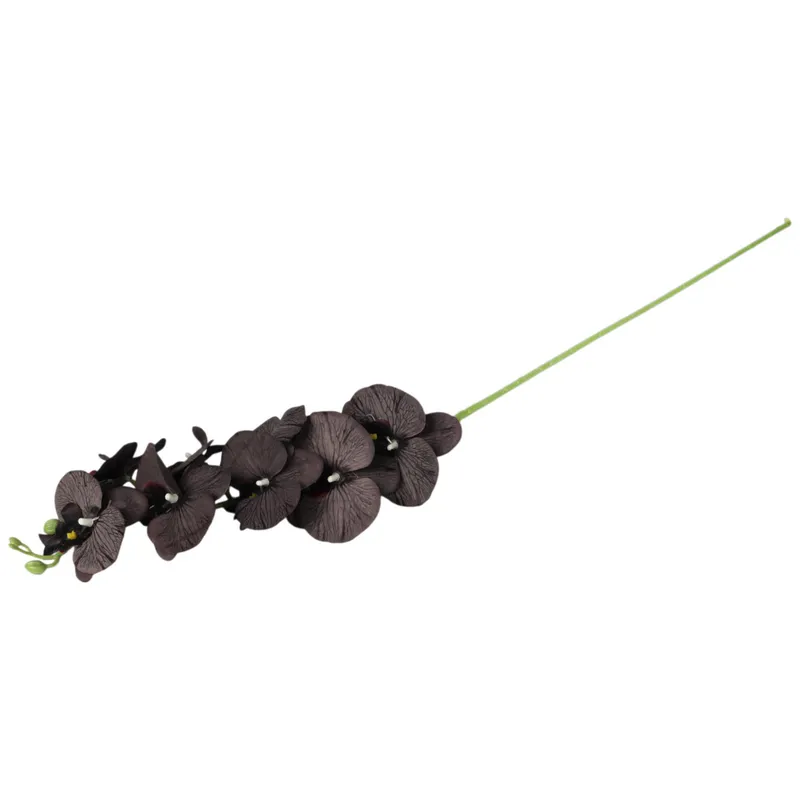 STORCZYK Sztuczne Kwiaty Do Wazonu GAŁĄZKA ORCHIDEA 100 cm - Brązowa