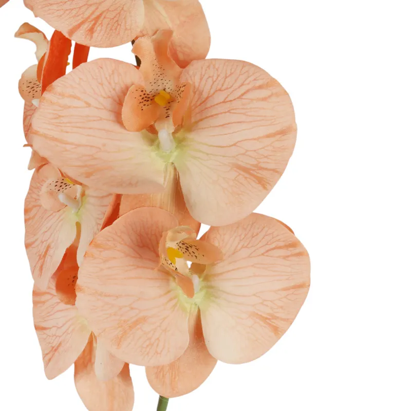 STORCZYK Sztuczne Kwiaty Do Wazonu GAŁĄZKA ORCHIDEA Łososiowa 100 cm