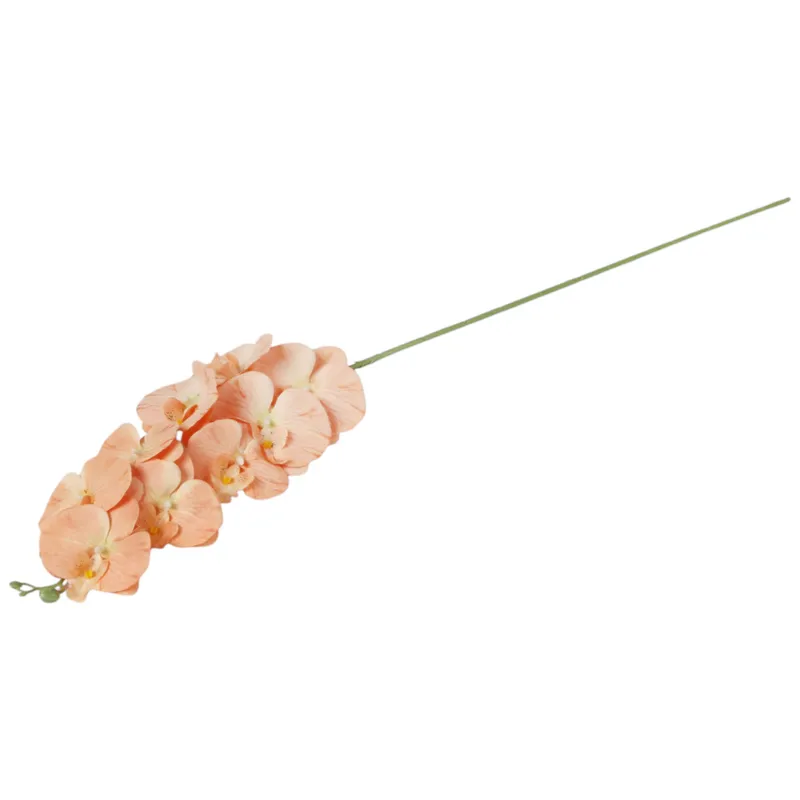 STORCZYK Sztuczne Kwiaty Do Wazonu GAŁĄZKA ORCHIDEA Łososiowa 100 cm