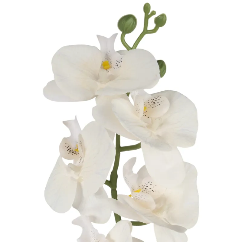 STORCZYK Sztuczne Kwiaty Do Wazonu GAŁĄZKA ORCHIDEI 100 cm - Biała