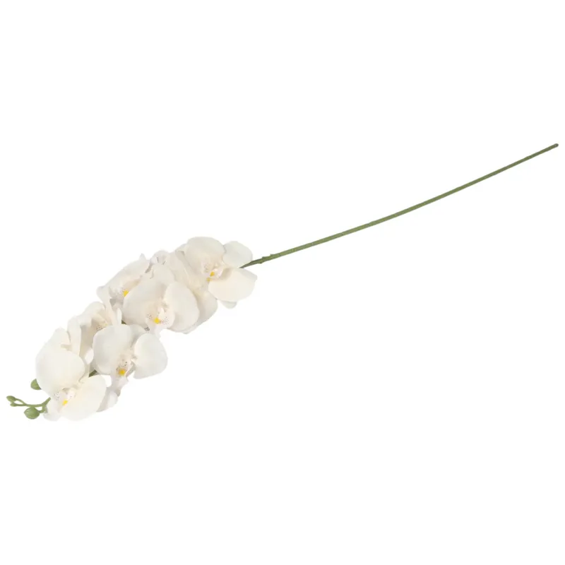STORCZYK Sztuczne Kwiaty Do Wazonu GAŁĄZKA ORCHIDEI 100 cm - Biała