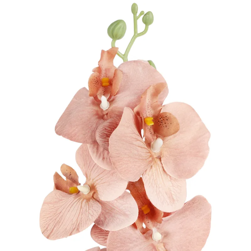 STORCZYK Sztuczne Kwiaty Do Wazonu GAŁĄZKA ORCHIDEA Jasno 100 cm - Brązowa