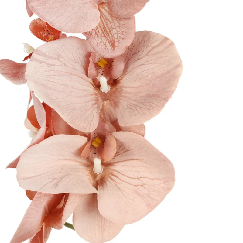 STORCZYK Sztuczne Kwiaty Do Wazonu GAŁĄZKA ORCHIDEA Jasno 100 cm - Brązowa