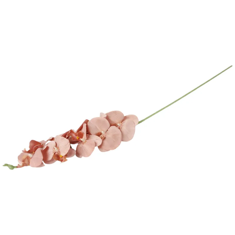 STORCZYK Sztuczne Kwiaty Do Wazonu GAŁĄZKA ORCHIDEA Jasno 100 cm - Brązowa