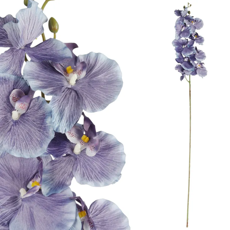 Storczyk Orchidea Gałązka 9 Kwiatów 105 cm - Fioletowa