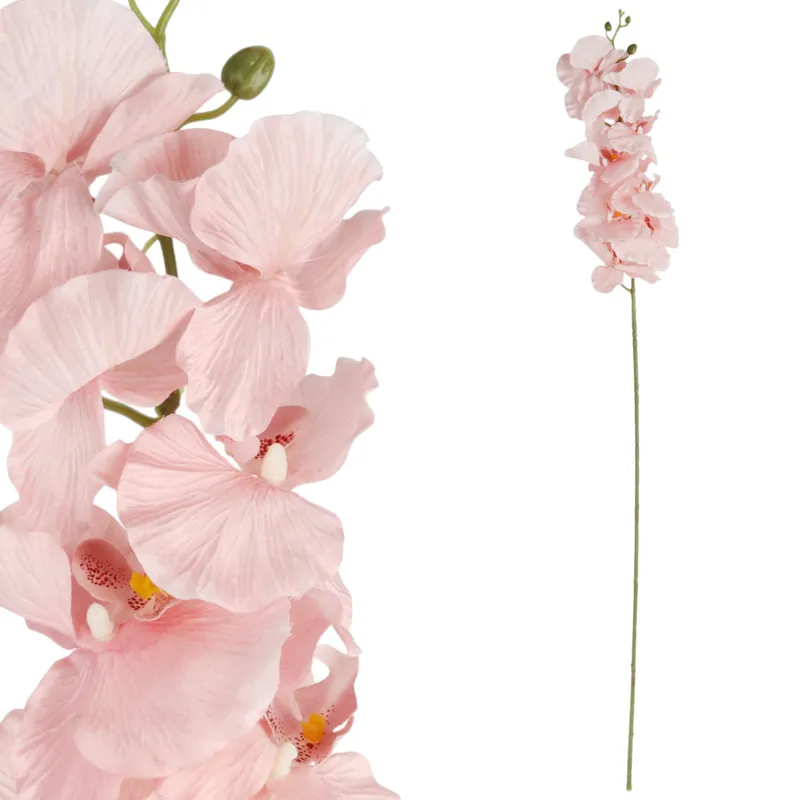 Storczyk Orchidea Gałązka 9 Kwiatów 105 cm Łosoś